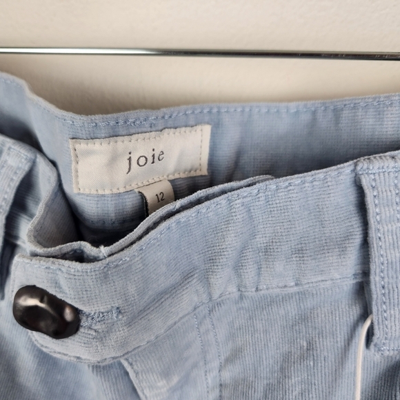 Joie Maza Cropped Corduroy Pants In Thistle Size 12 Blue - Picture 6 of 8